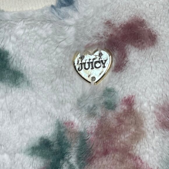 JUICY COUTURE KIDS | Floral Faux Fur Pull Over Sweater | Size 4T - Picture 4 of 11